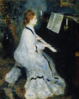 皮埃爾 奧古斯特 雷諾阿 Young Woman at the Piano